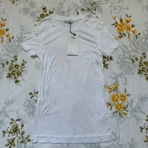Zara Size S White Basic Tee NWT